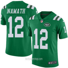 Mens New York Jets #12 Joe Namath Authentic Green Rush Vapor Jersey Bestplayer
